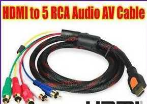 高清传输新选择 5米HDMI转5RCA色差线解析与应用